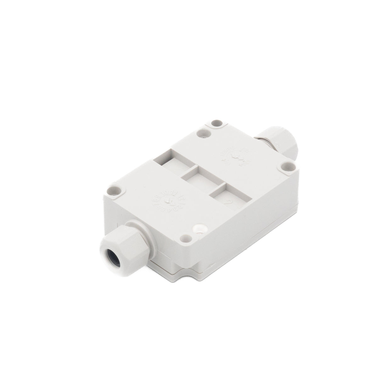 Boxco Terminal Box 6-pole with Waterproof Connector 50x70x24mm, IP67, IK08, ABS, Grey Cover - PHOTO 2