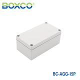 Boxco Terminal Box 15-pole 100x185x70mm, IP67, IK08, ABS, Grey Cover