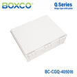 Boxco Q-Series 400×500×160mm Plastic Enclosure, IP67, IK08, PC, Grey Cover, Plastic Hinge and Latch Type