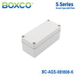 Boxco S-Series 80×180×85mm Plastic Enclosure, IP67, IK08, ABS, Grey Cover, Screw Type
