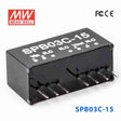 Mean Well SPB03C-15 DC-DC Converter - 3W - 36~72V in 15V out