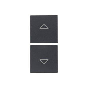Vimar VM-20751.2 2 half buttons 1M arrows symbol grey