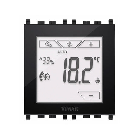 Vimar VM-02951 Domotic Touch-thermostat 2M Black