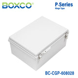 Boxco P-Series 630x830x285mm Plastic Enclosure, IP67, IK08, PC, Grey Cover, Molded Hinge and Latch Type