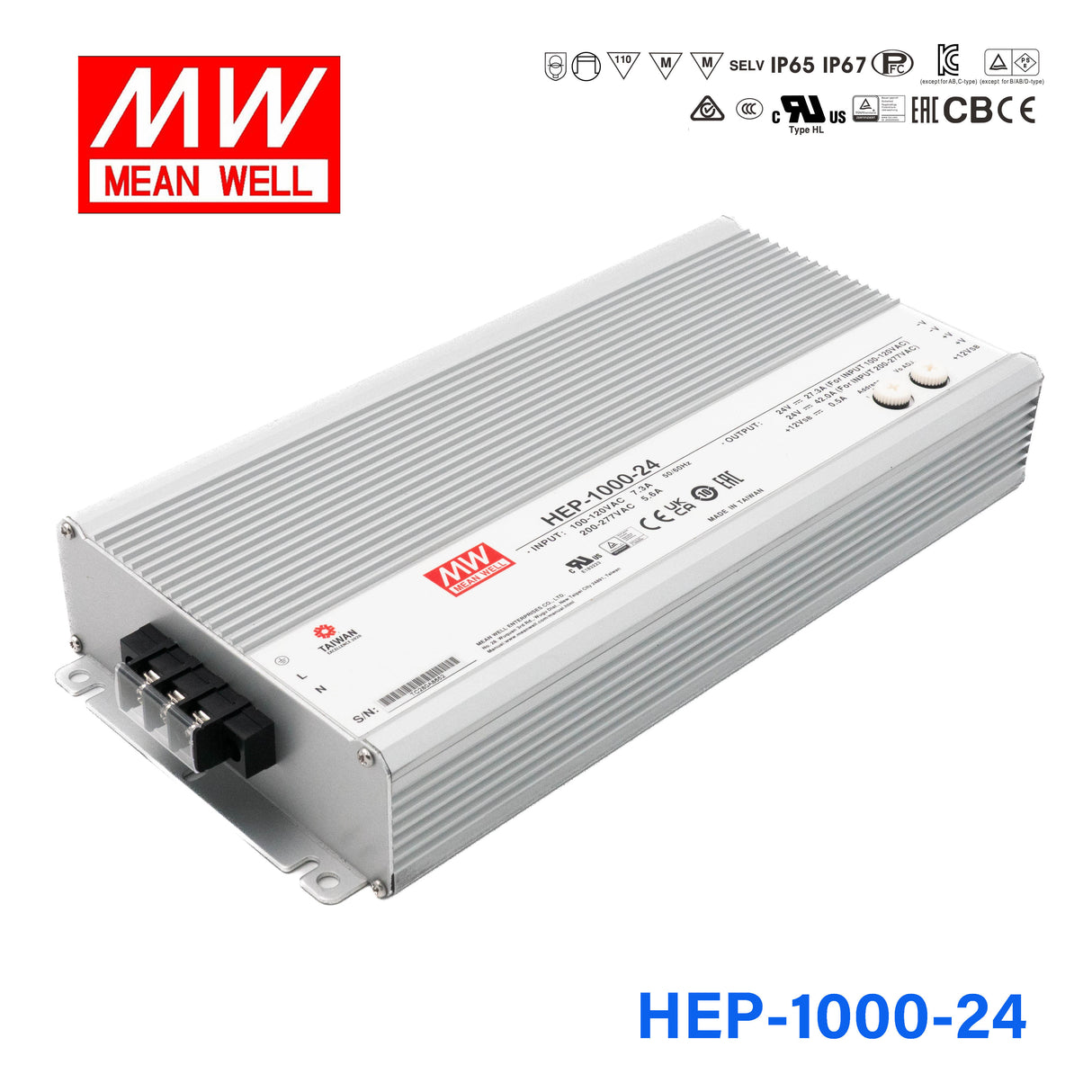 Mean Well HEP-1000-24 Power Supply 1008W 24V
